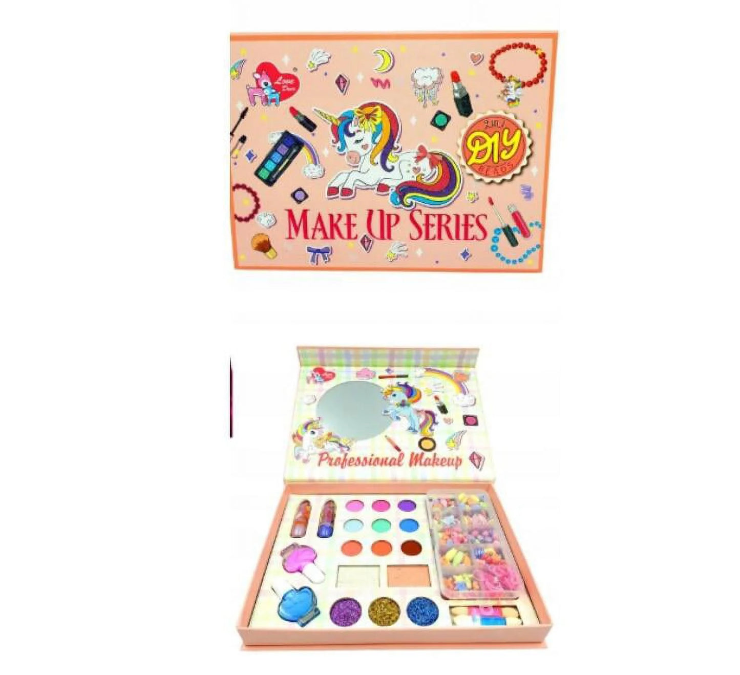 Makeup Set For Kids with Beads, Girls Gift DIY Toys 3+ Old Year