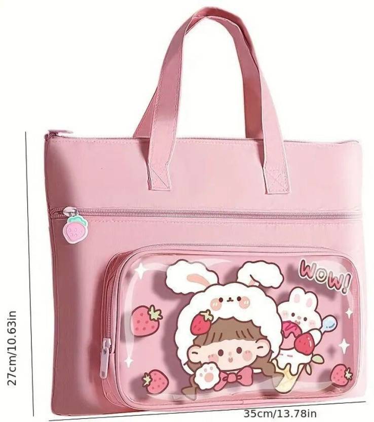 Spot Hunt Cute Handbag or laptop bag for kids and adults Waterproof Multipurpose Bag (Pink, 20 L)