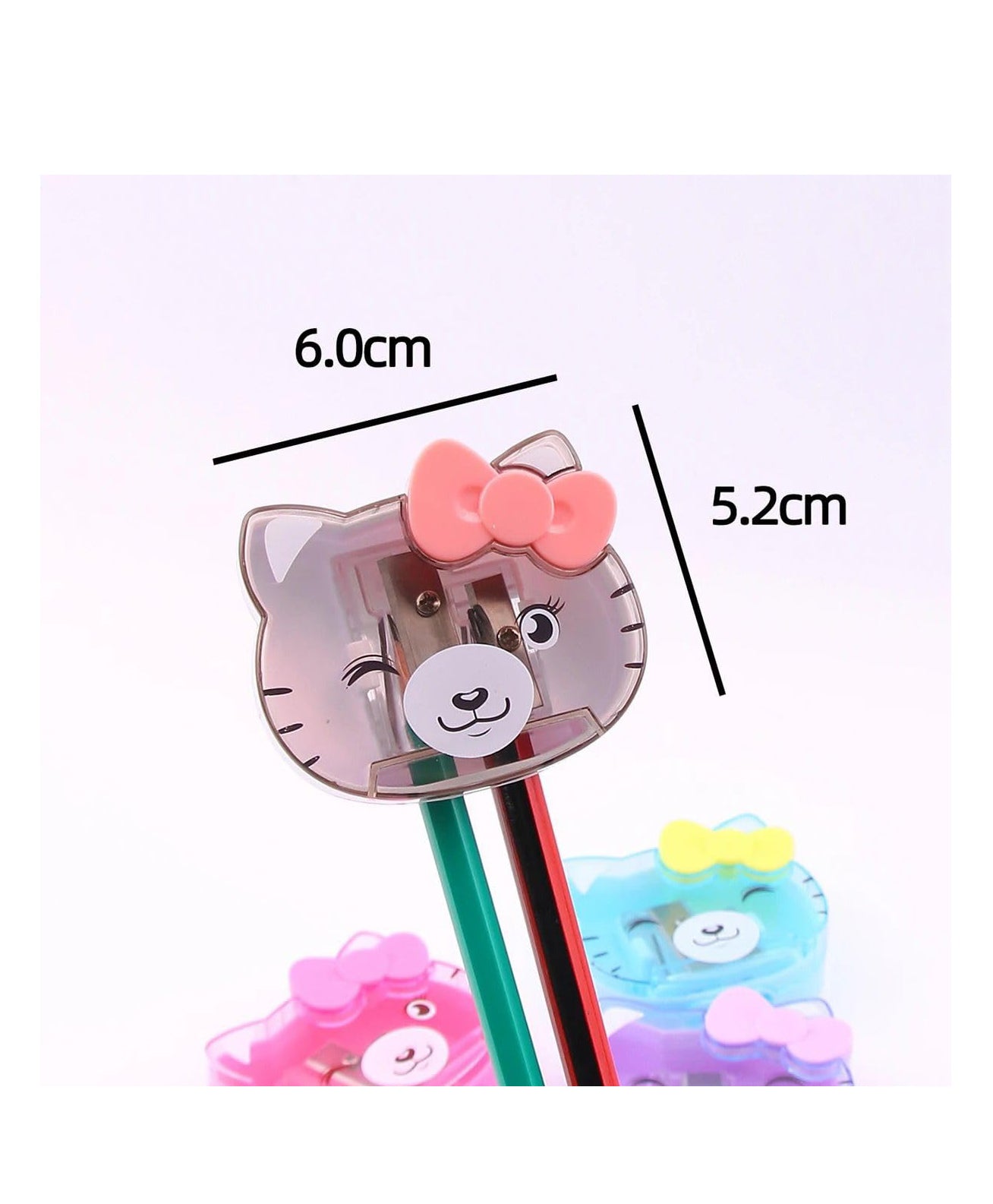 Kitty Sharpner Pack of 2 (Colour & Design May Vary)