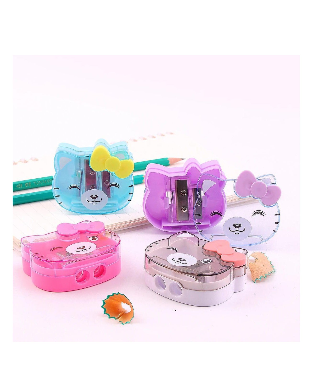 Kitty Sharpner Pack of 2 (Colour & Design May Vary)