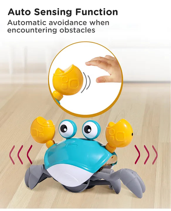 Crawling Crab Musical Toy with Rechargeable Battery- Multicolour
