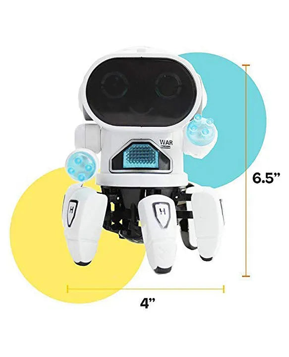 Bot Robot Pioneer Colorful Lights and Music All Direction Movement Dancing Robot Toys for Boys and Girls (Color as per stock)