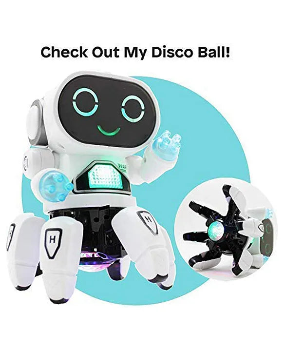 Bot Robot Pioneer Colorful Lights and Music All Direction Movement Dancing Robot Toys for Boys and Girls (Color as per stock)
