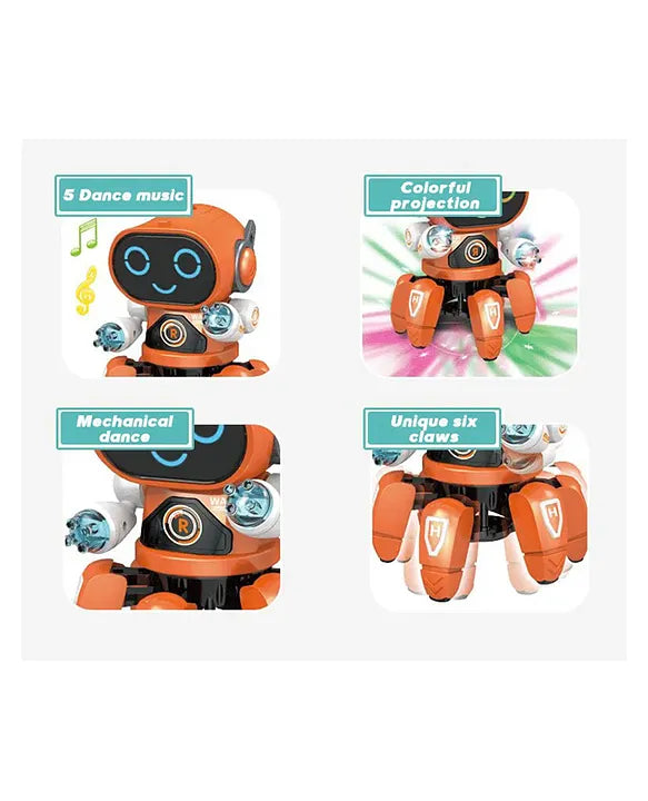 Bot Robot Pioneer Colorful Lights and Music All Direction Movement Dancing Robot Toys for Boys and Girls (Color as per stock)