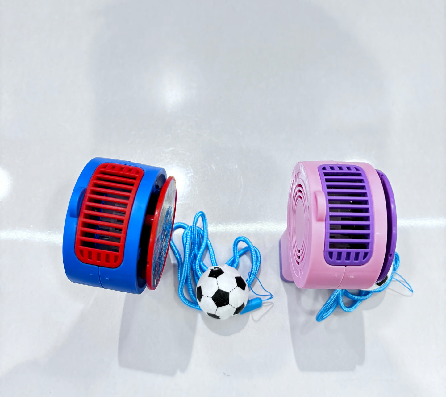 2-in-1 Mini Fan and Ball Blowing Toy