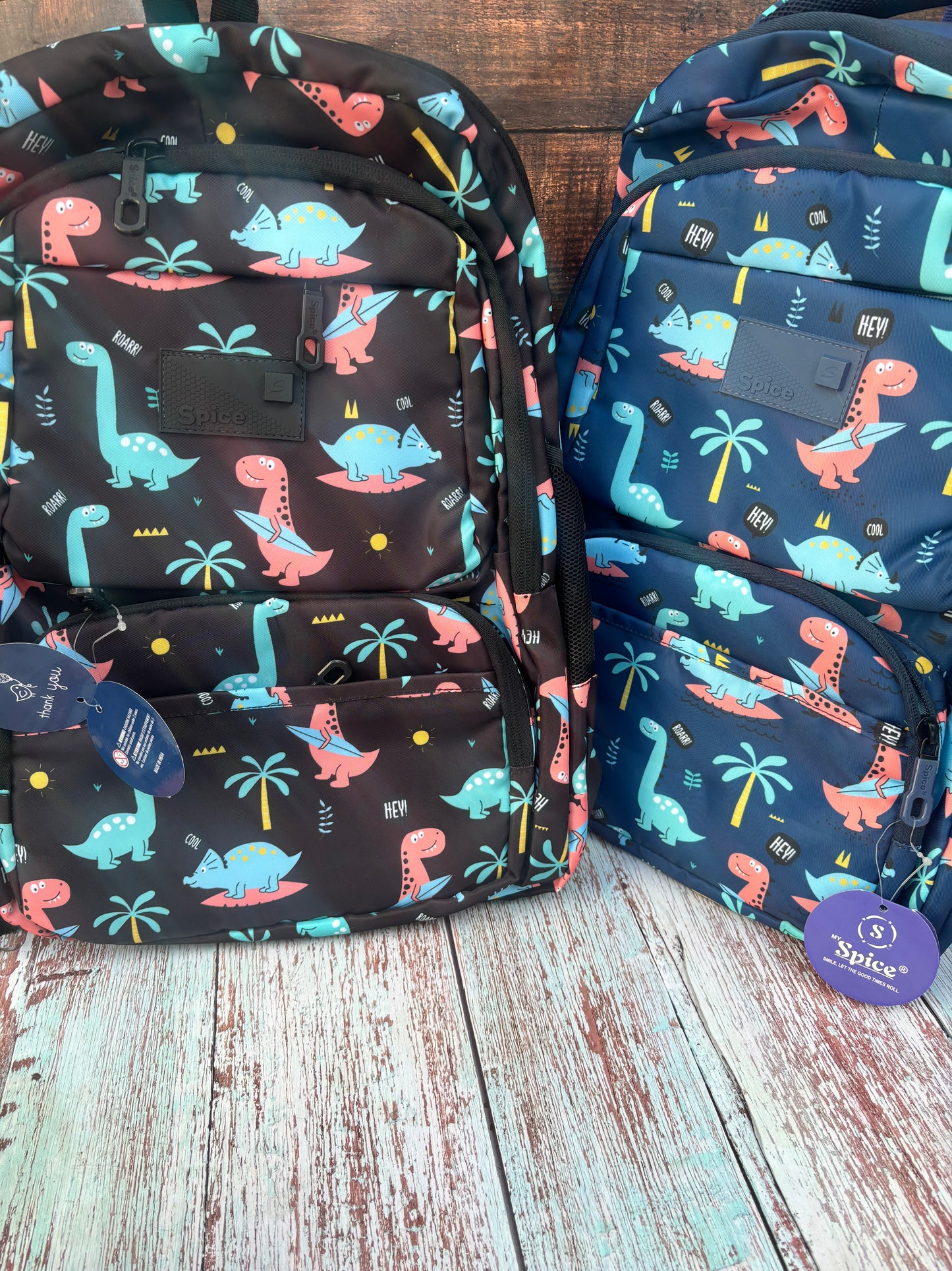 Cute dino School bag for boys and girls