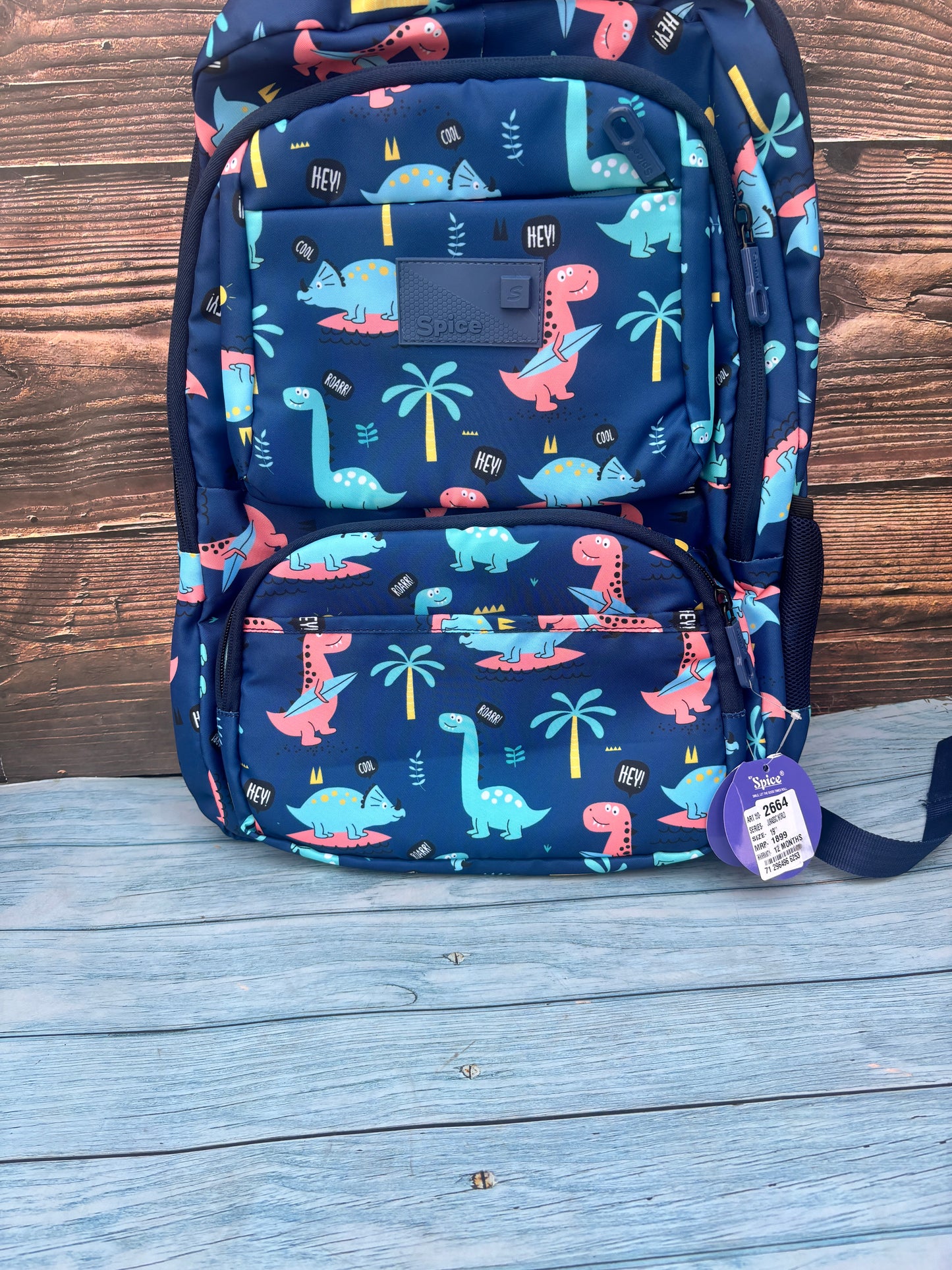 Cute dino School bag for boys and girls