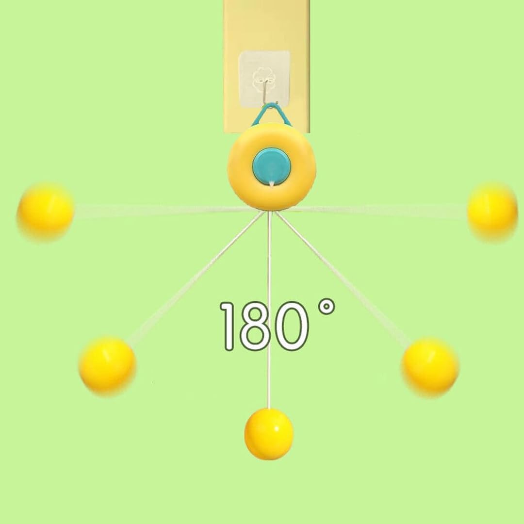 Spot Hunt Children Indoor Hanging Table Tennis Trainer Set Ping Pong Ball for Parent Child Improve Hand-Eye Coordination