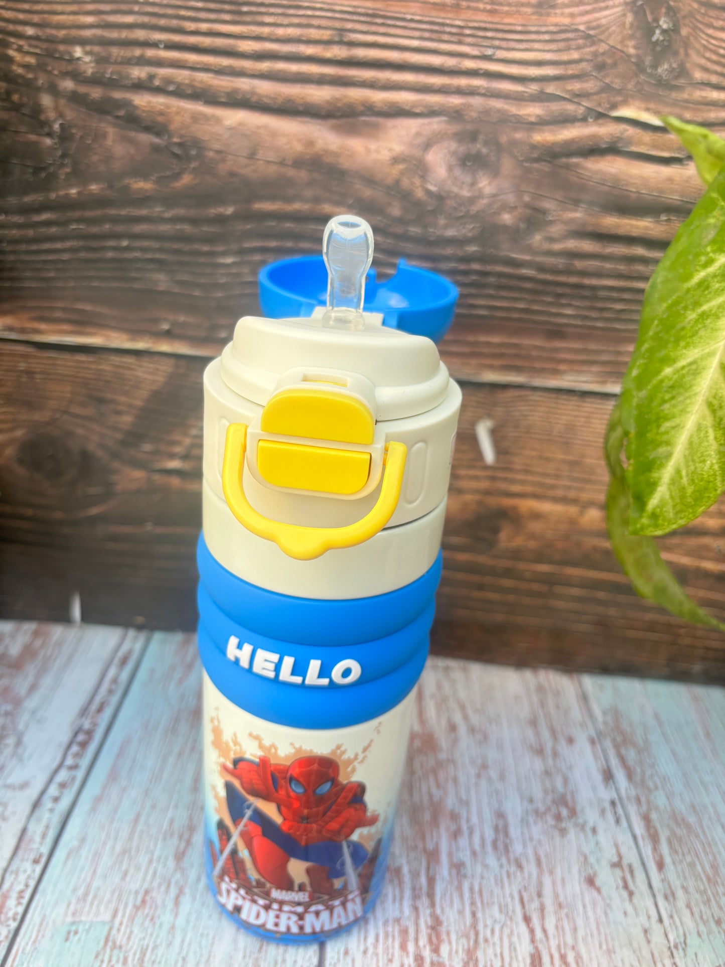 Twin cup steel insulated bottle