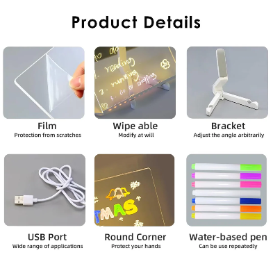3D led note board ( light board )