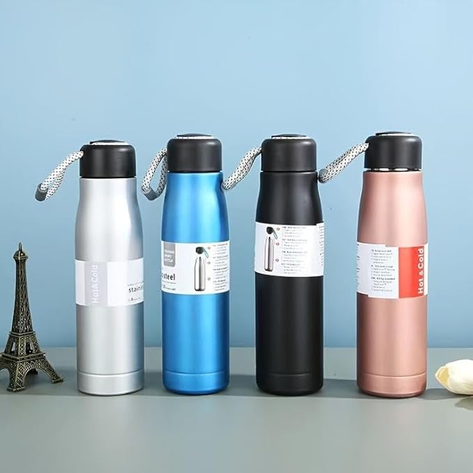 Water Bottles Stainless Steel Water Bottle 0.5 Litre Steel Water Bottles for School, Office, Home, Gym 0.5 Litre Water Bottle for Men Leakproof, Rust free Steel Bottle 500ml Water Bottle
