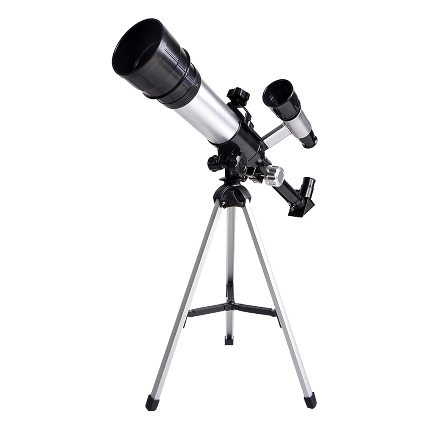 Telescopes for Kids Adults Beginners 50mm Alloy Aperture Astronomical Refractor Telescope 100mm Objective Lens 60x Magnification with Adjustable Tripod Finderscope Compass Birtay Gift for Girl