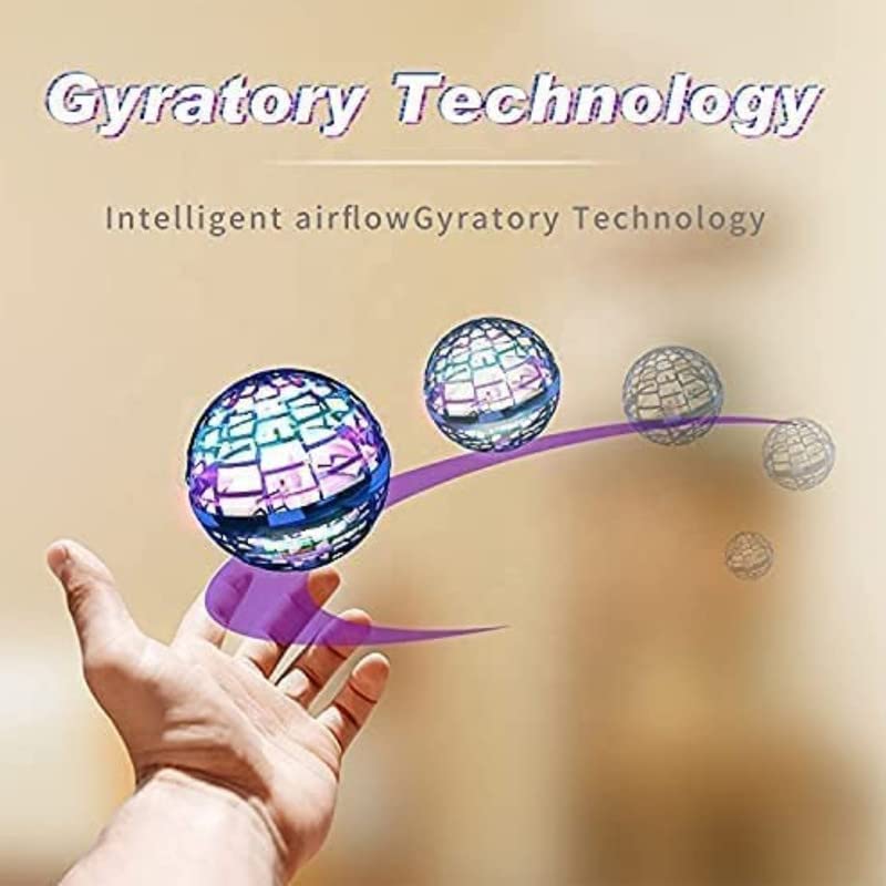 Flying Ball Flyorb Magic Balls Fly Orb Flying Spinner Fidget Toys Children USB Rechargeable Built-in RGB Lights 360Rotating Magic Controller