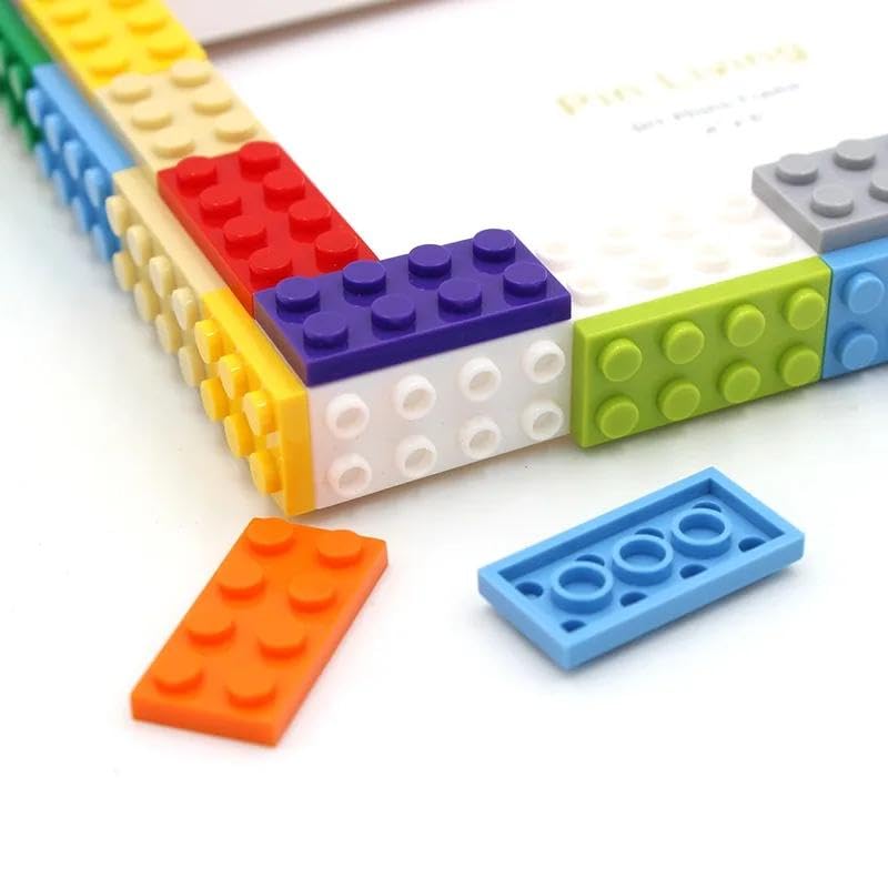 Spot Hunt Lego photo frame , Building Blocks Photo Frame with figures and blocks best for gifting and more (5 X 7) inches