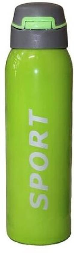 Stainless Steel Insulated Push Button hot & Cold Flick top Bottle 550 ml Bottle (Pack of 1, Multicolor, Steel)
