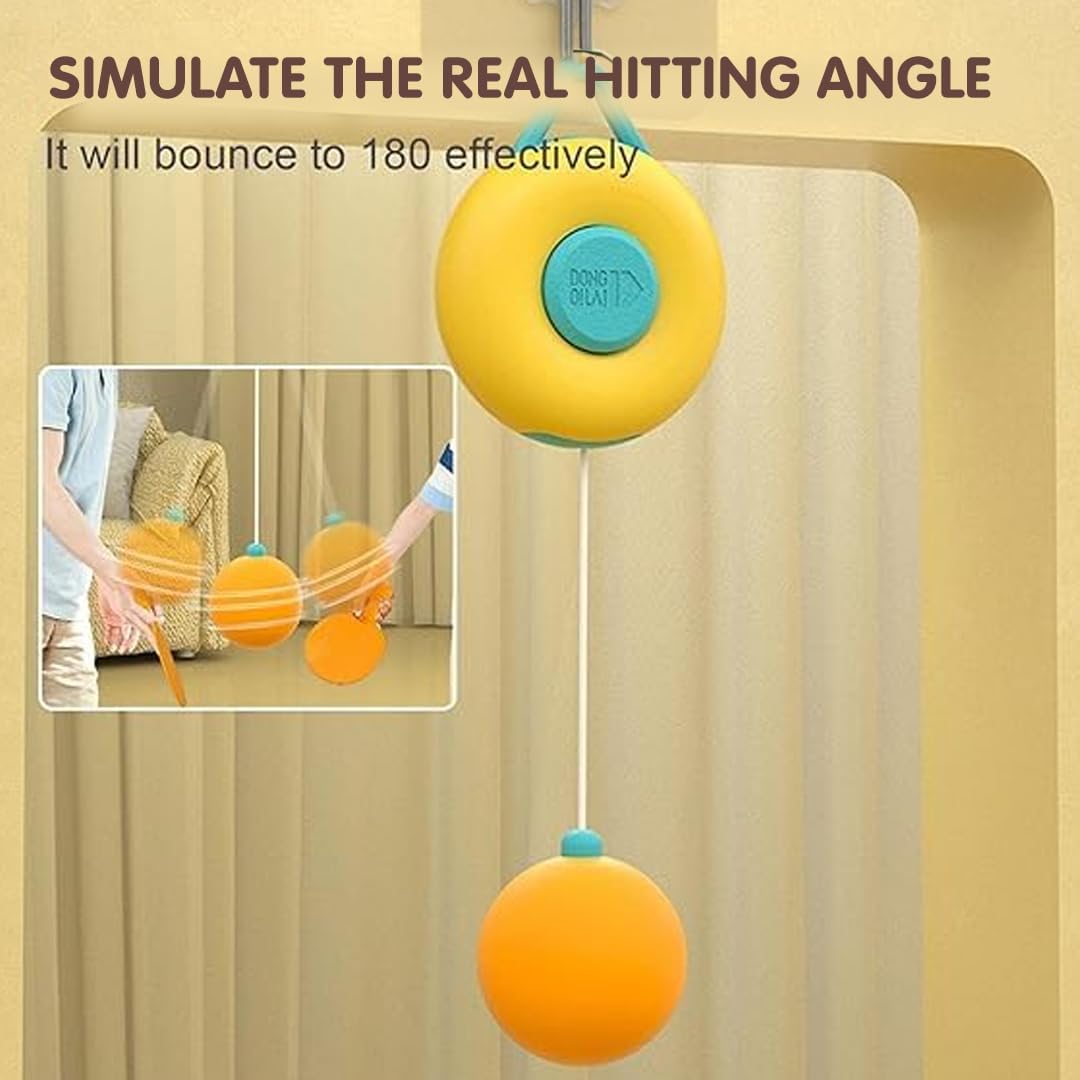Spot Hunt Children Indoor Hanging Table Tennis Trainer Set Ping Pong Ball for Parent Child Improve Hand-Eye Coordination