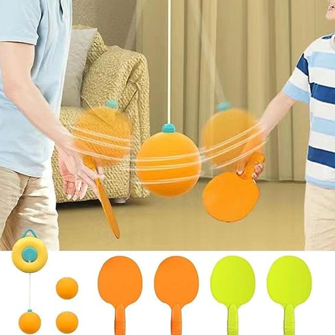 Spot Hunt Children Indoor Hanging Table Tennis Trainer Set Ping Pong Ball for Parent Child Improve Hand-Eye Coordination