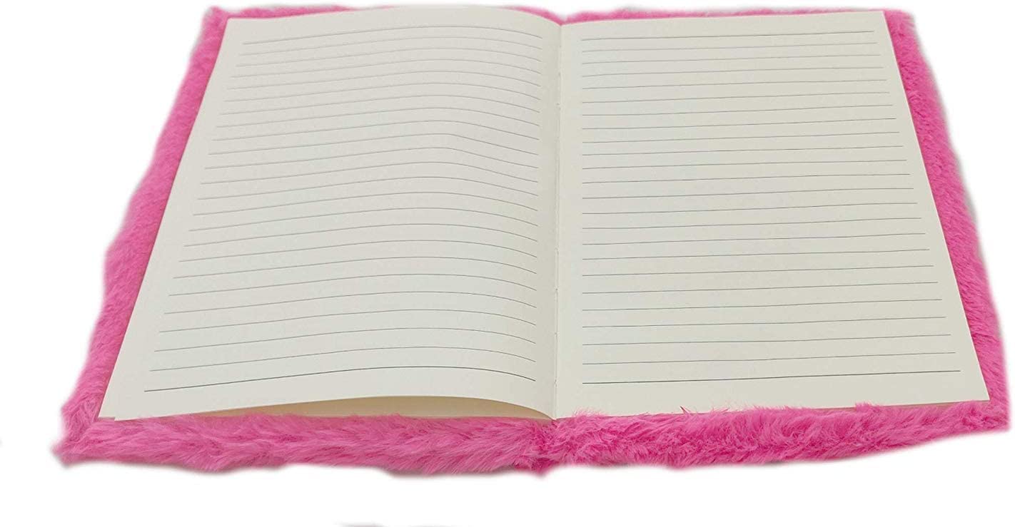 BTS and Black Pink Fur Diary for Kids Fur Notebook for Girls Personal Diary for Kids School Notebook Designer Diary for Kids 160 Ruled Pages (Black Pink Fur diary with Mermaid Pen)