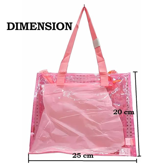 Spot Hunt Tote Bags for Girls Holographic Semi Transparent Bag for Kids, Handbag for Kids, Handbag for Women, Holographic Handbag, Transparent Bag, Shoulder Bag for Kids