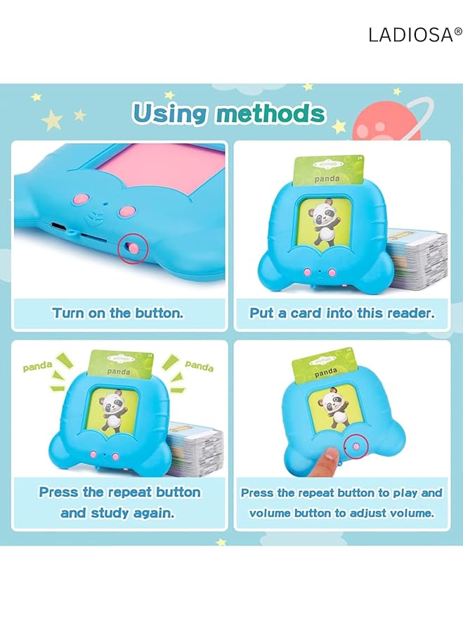 Flash Cards, Talking Toys, Talking Flash Cards, Educational Toys for 2 3 4 Years Old Boy Girl, Talking Toy, Talking Flash Cards Learning Toys, Flash Cards for Babies, Flashcards| Mix Colors