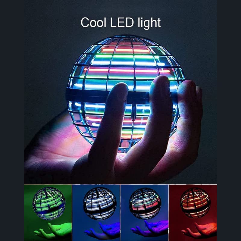 Flying Ball Flyorb Magic Balls Fly Orb Flying Spinner Fidget Toys Children USB Rechargeable Built-in RGB Lights 360Rotating Magic Controller