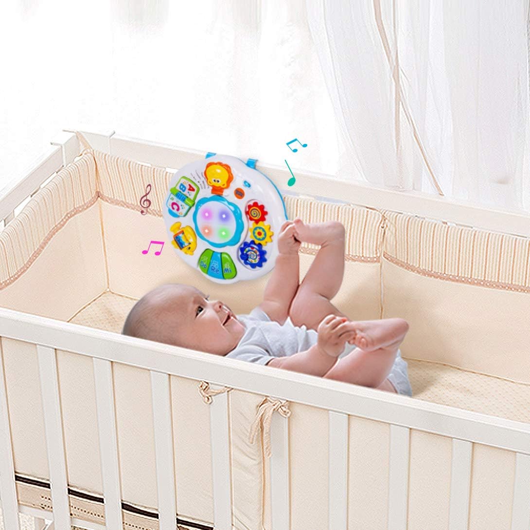 Spot Hunt Baby Activity Table Baby Musical Learning Toy 6 to 12-18 Months Old Boy Girls Activity Center for Toddlers 1-3 Year Olds.Size 12.2 x 12.2 x 7.3 Inches