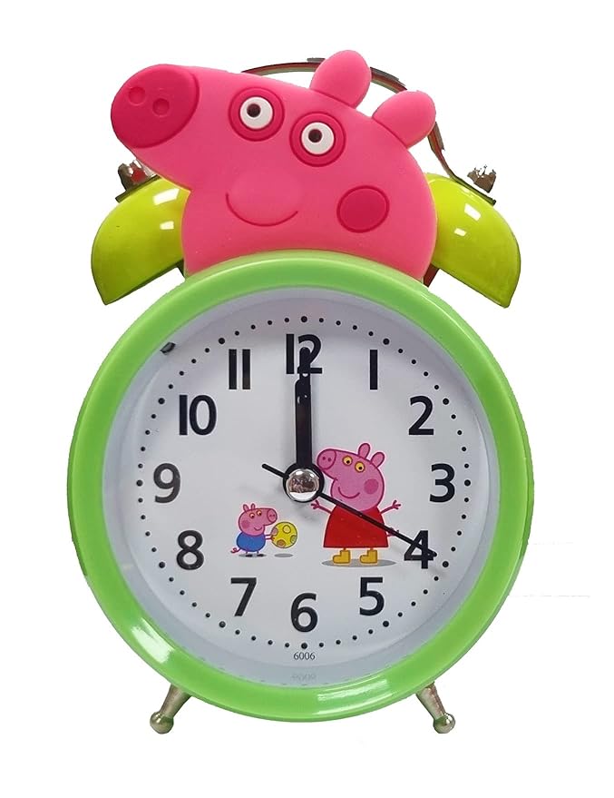 Twin Loud Bell Metal Alarm Clock (Pig)
