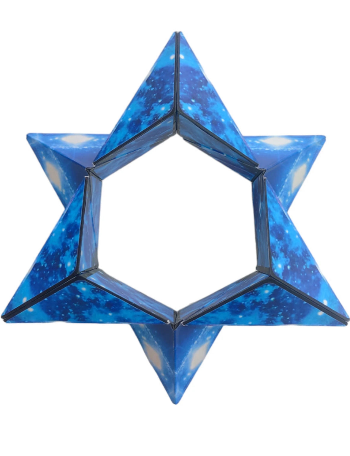 Spot Hunt Magic Cube The Shape Shifting Box Magnetic Puzzle Box STEM/STEAM 3D Magnetic Magic Cube Box Fidget Toy Transforms Into Over 70 Shapes Anti-Stress Puzzles,Brain-Teaser Magnet Toy (Blue Planet)