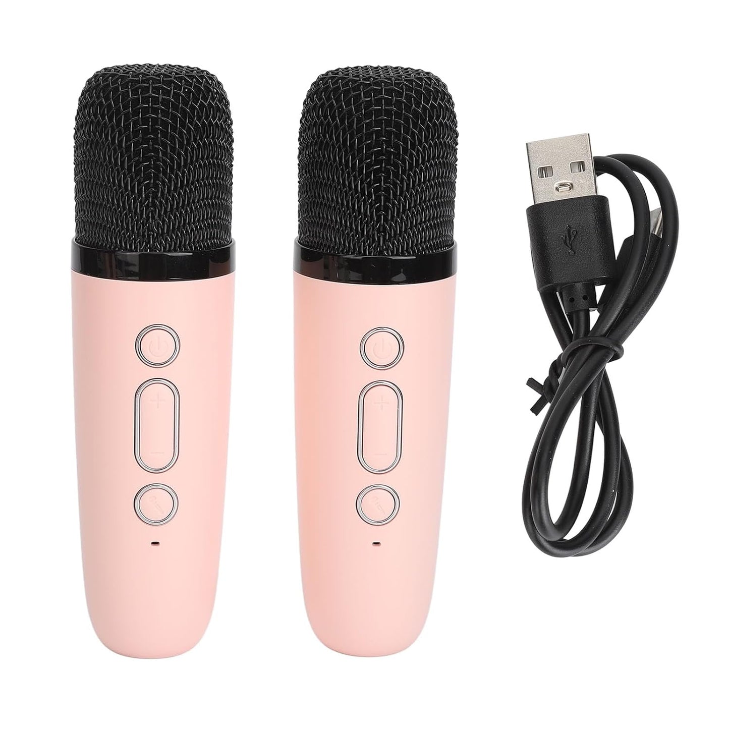Spot Hunt Mini Portable Karaoke Speaker, Mini Karaoke Machine, Light Pink Voice for Party
