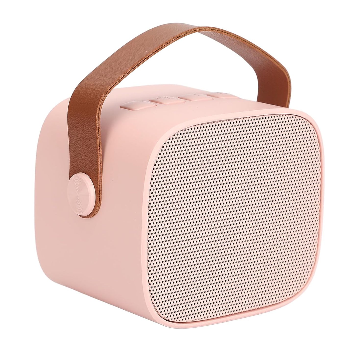 Spot Hunt Mini Portable Karaoke Speaker, Mini Karaoke Machine, Light Pink Voice for Party