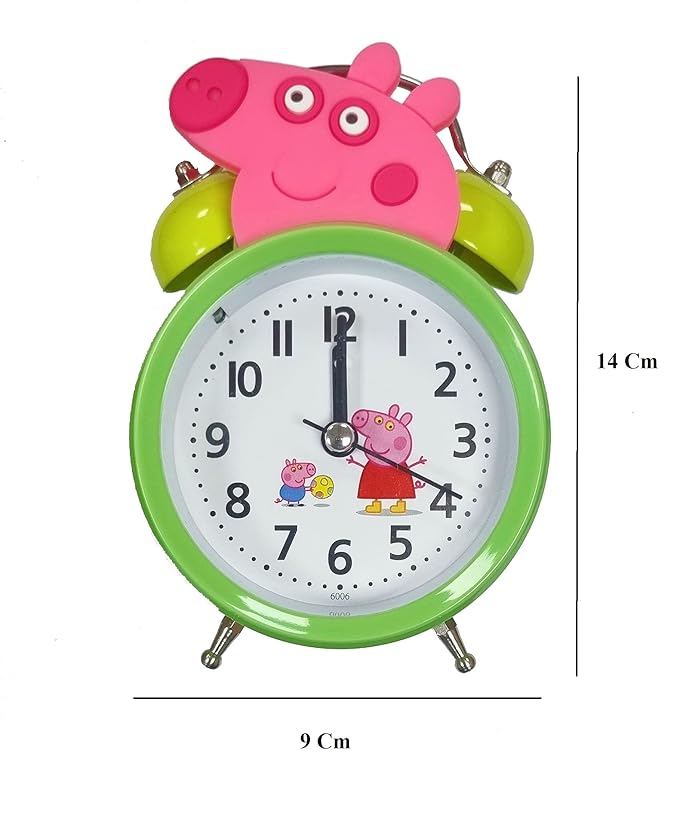 Twin Loud Bell Metal Alarm Clock (Pig)