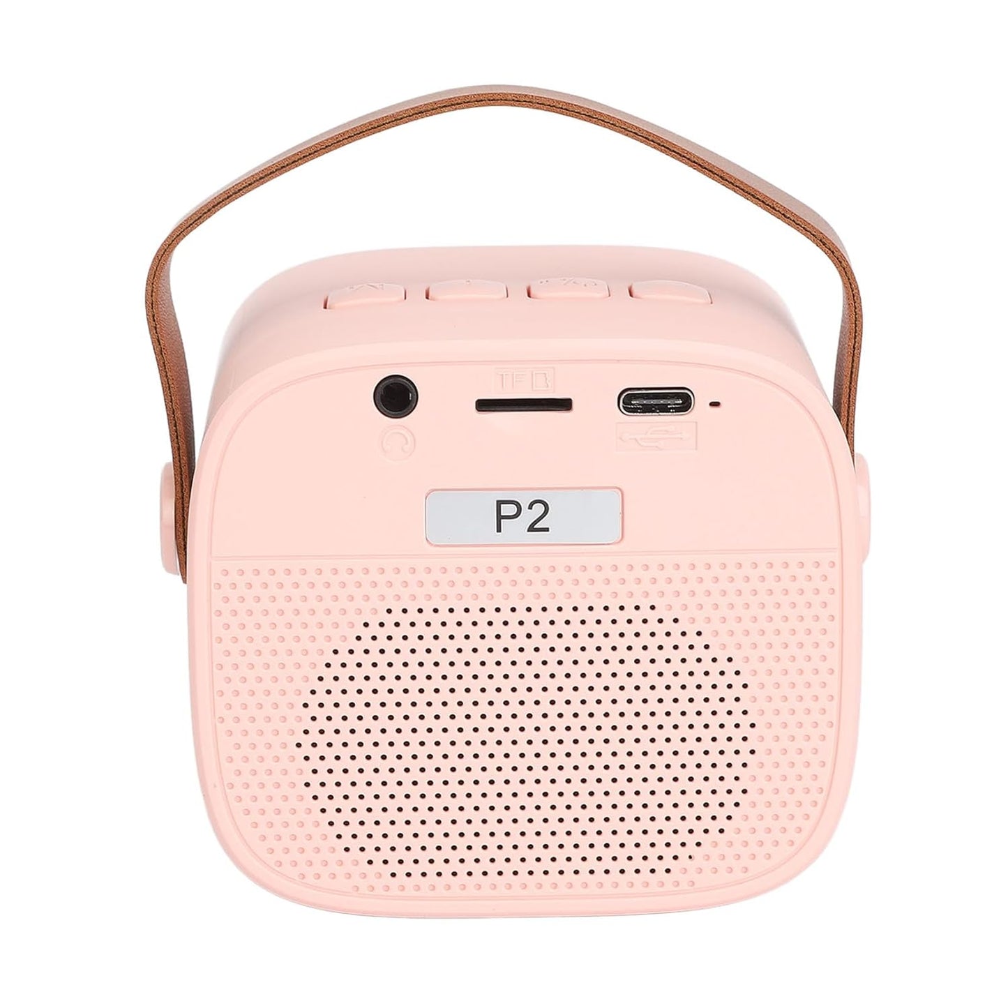 Spot Hunt Mini Portable Karaoke Speaker, Mini Karaoke Machine, Light Pink Voice for Party