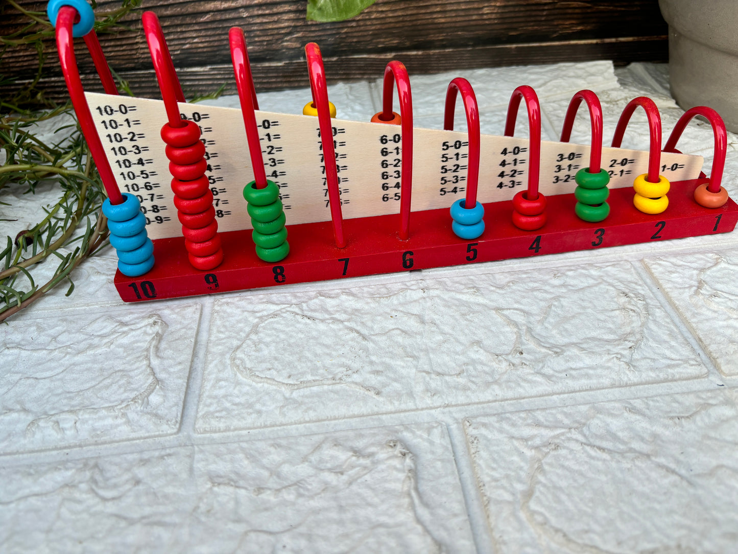 Abacus tool Colorful Wooden Math Toy for Counting, Addition & Subtraction