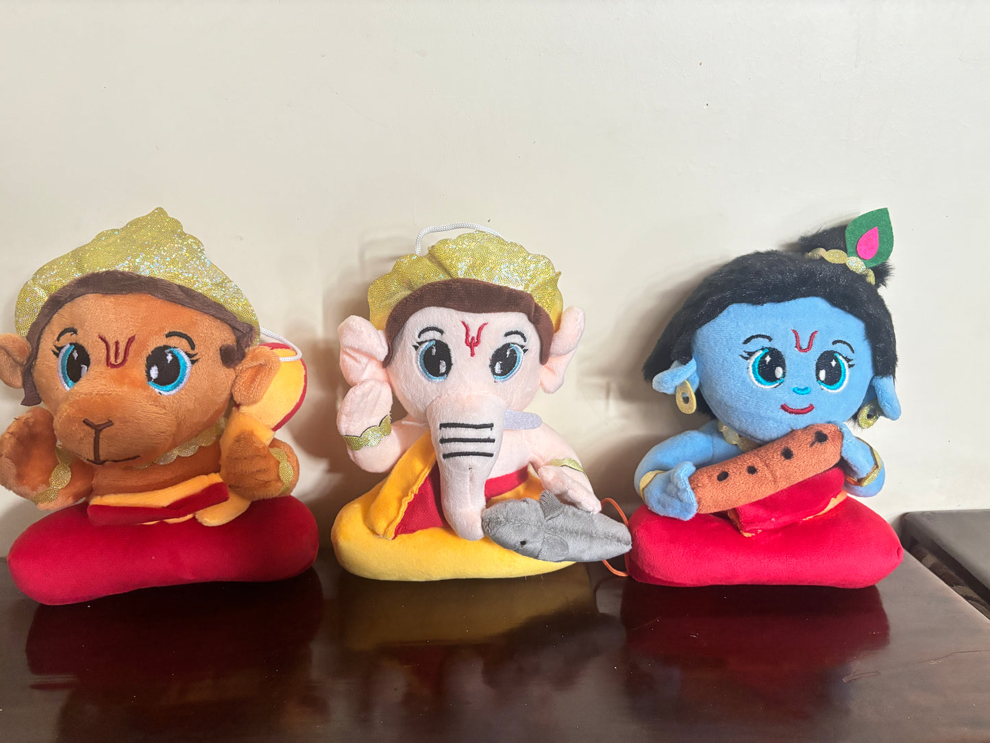 Chanting Ganeshji. , Krishan ji and hanuman ji