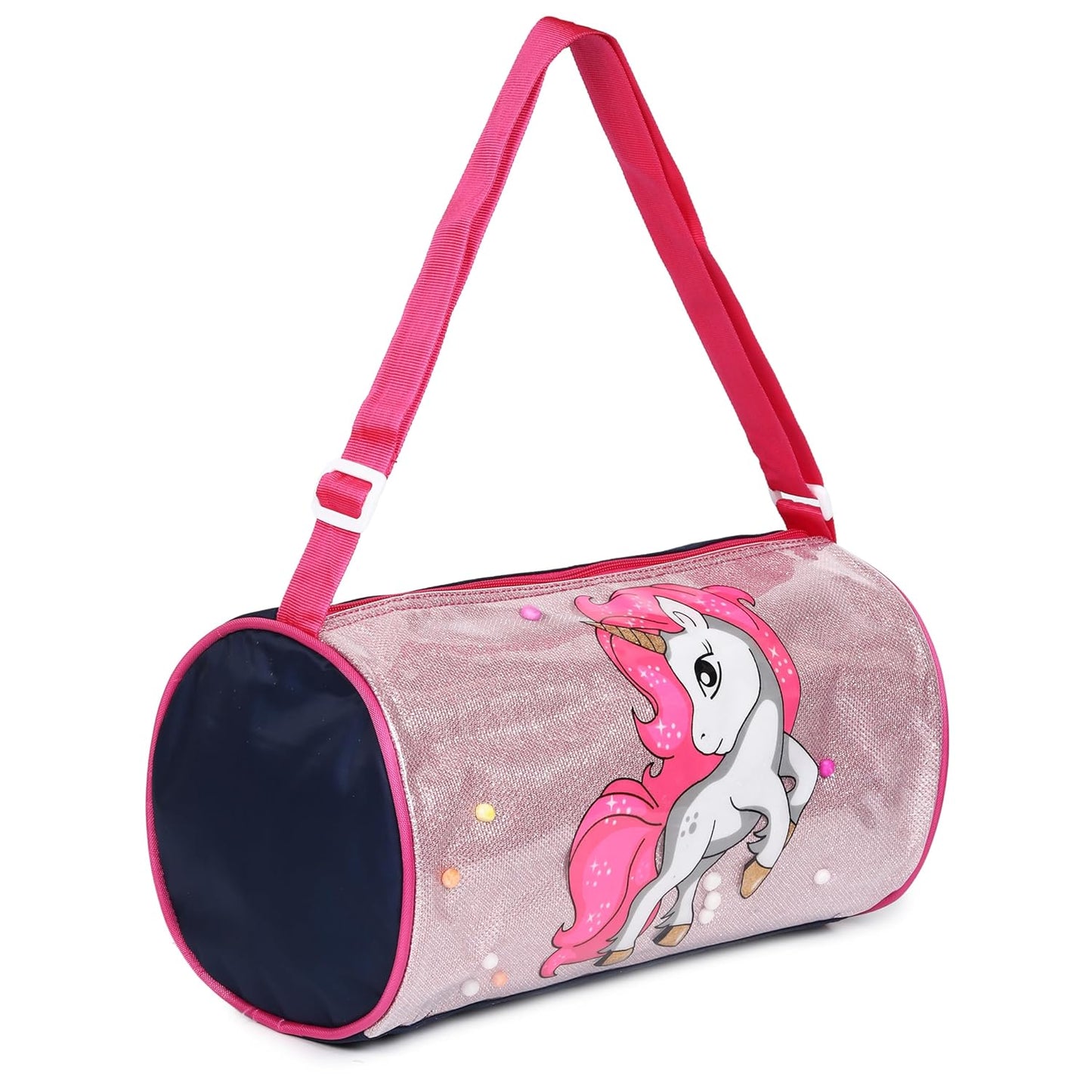 Duffle Bag for Girls (1 pcs) Unicorn Glitter Duffle Bag for Kids | Whimsical and Sturdy Bag | Best for Travel and Play | Return Gifts Birthday Party for Kids