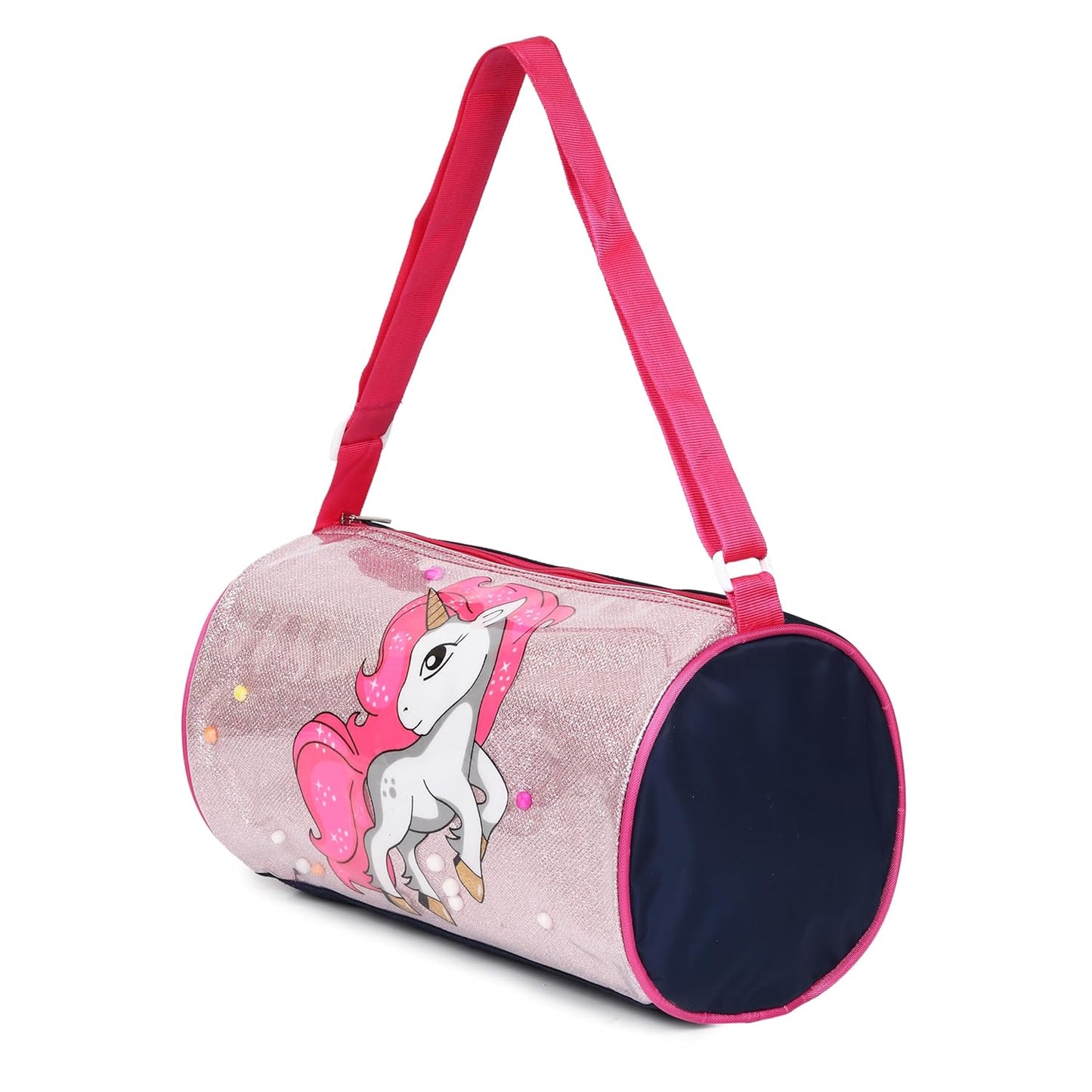 Duffle Bag for Girls (1 pcs) Unicorn Glitter Duffle Bag for Kids | Whimsical and Sturdy Bag | Best for Travel and Play | Return Gifts Birthday Party for Kids