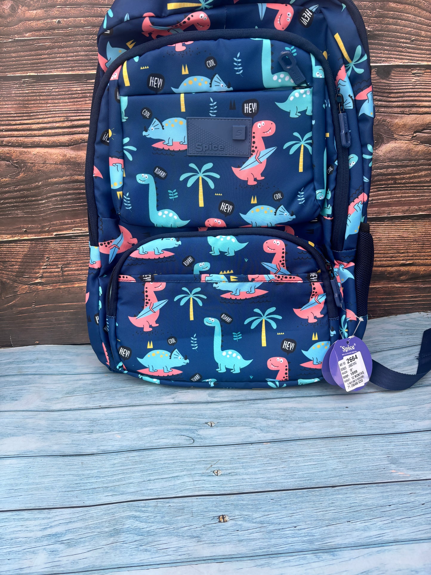 Cute dino School bag for boys and girls