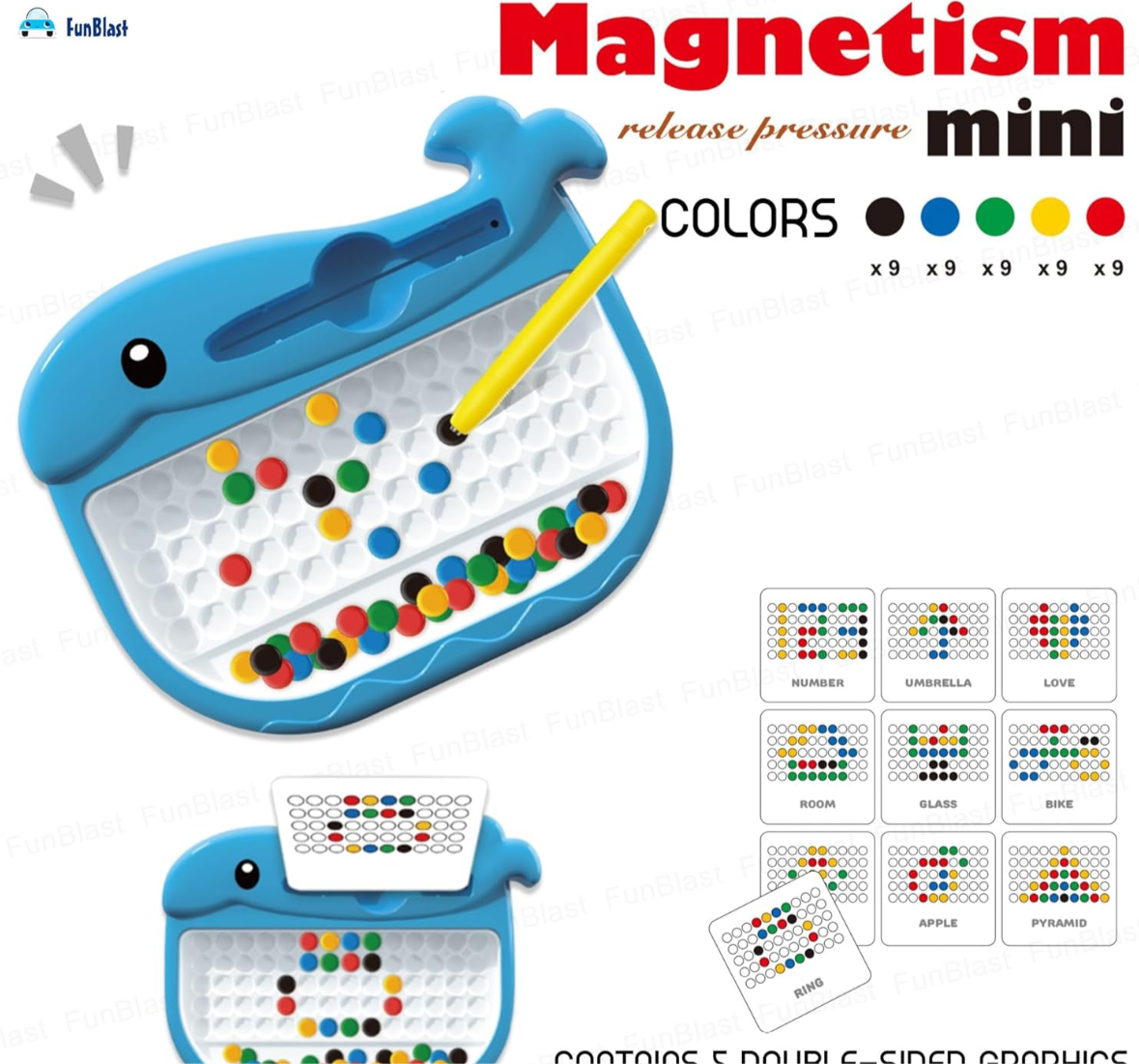 Magnetic Drawing Board for Toddlers, Magnetic Dot Art, Educational Toys Montessori Toys