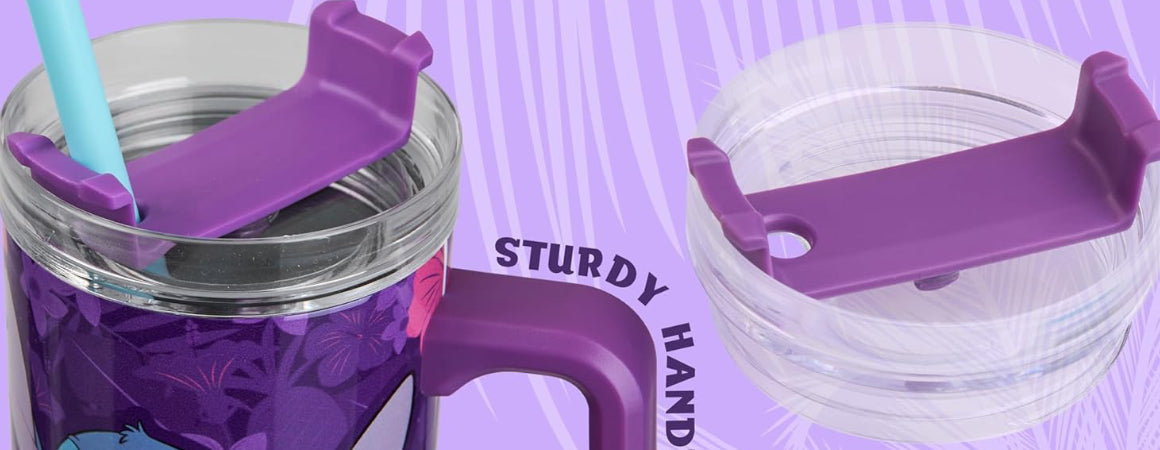 Stitch Insulated Tumbler with Straw and Lid ( 1200 ml)