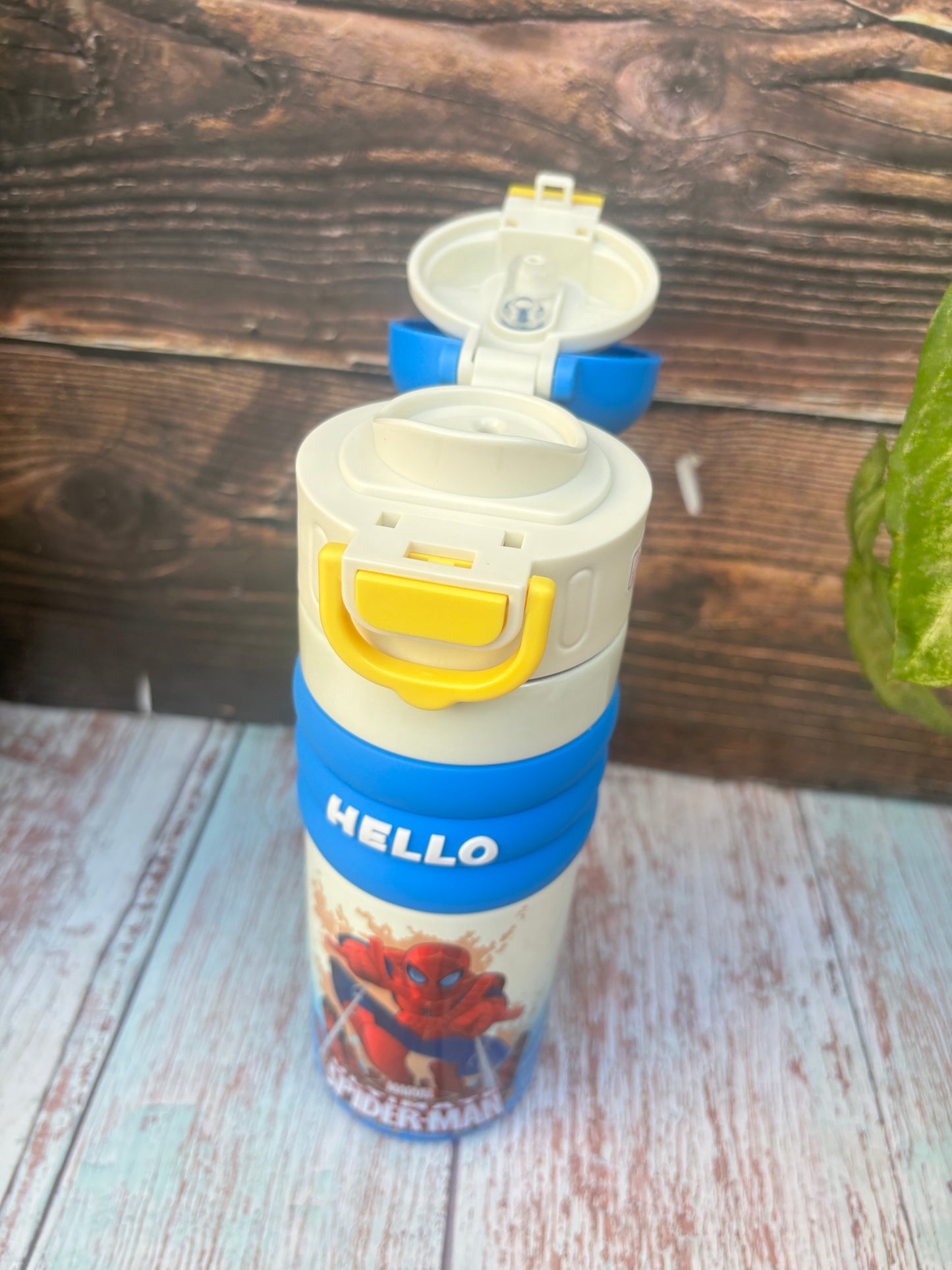 Twin cup steel insulated bottle
