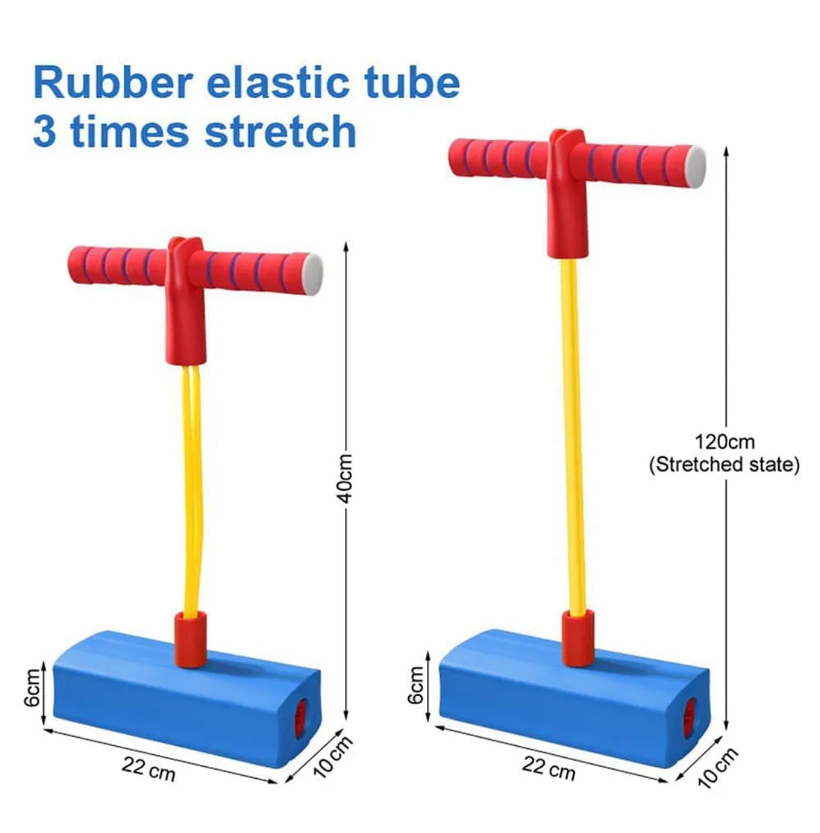 Foam Stick Jumper for Kids - Bungee Jumper for Kids Outdoor Toys, Foam Bouncing Toy for Kids, Squeaky Sounds Pogo Sticks, Great Gift for Boys and Girls