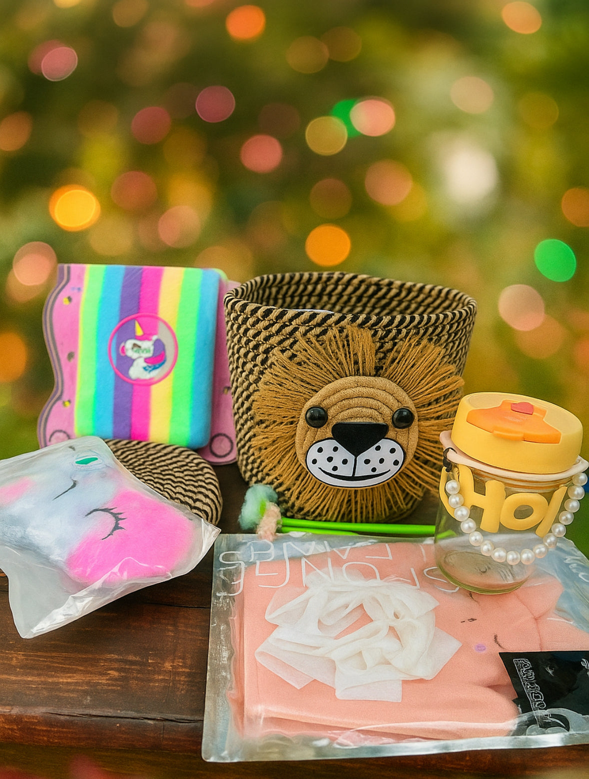 Jute basket hamper