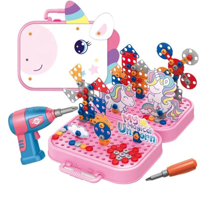 DIY Electric Drill Screw Tool Set-Mosaic Puzzle