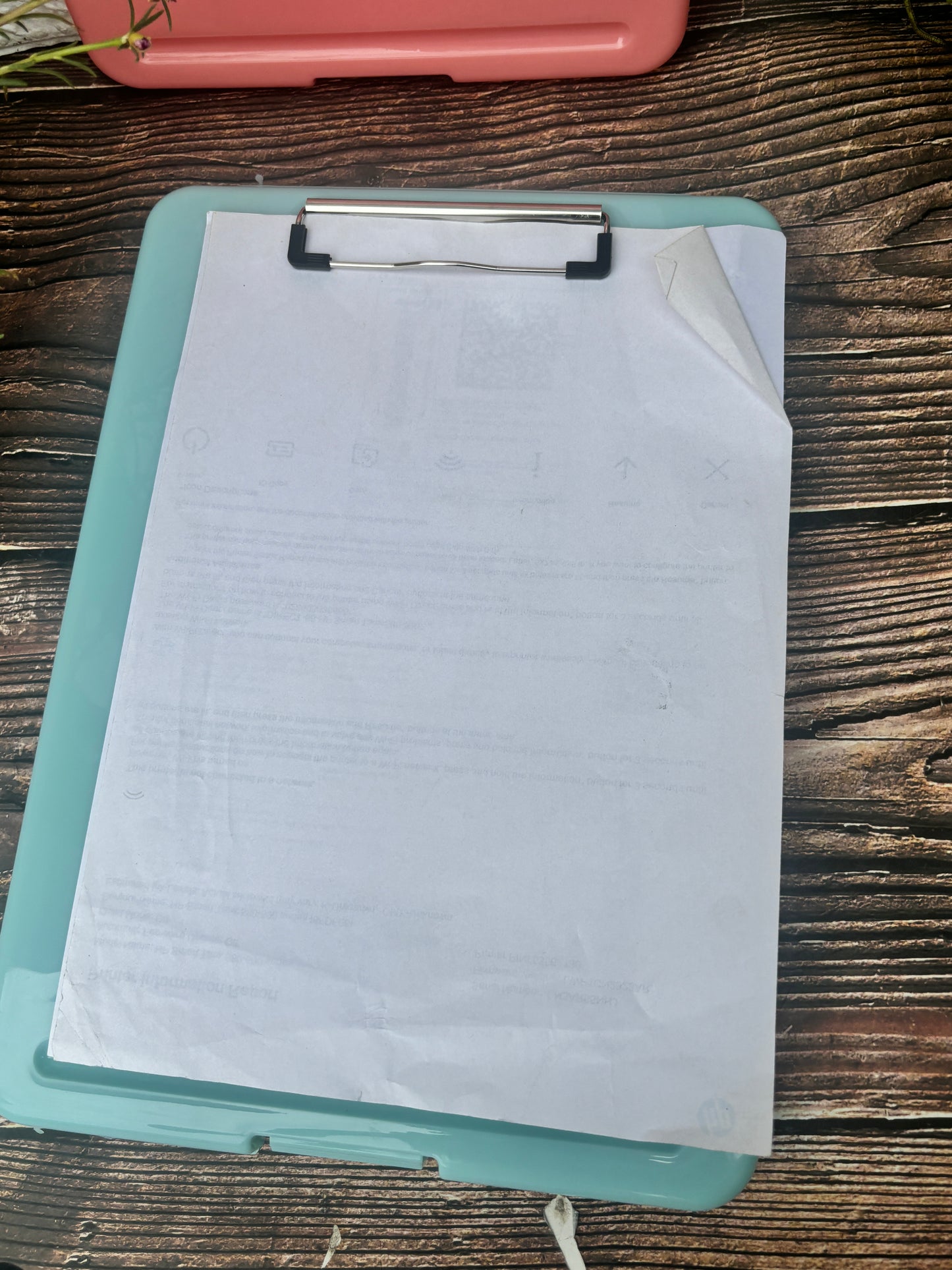 Spot hunt Profile Clipboard Storage with Pen Holder /cardboard