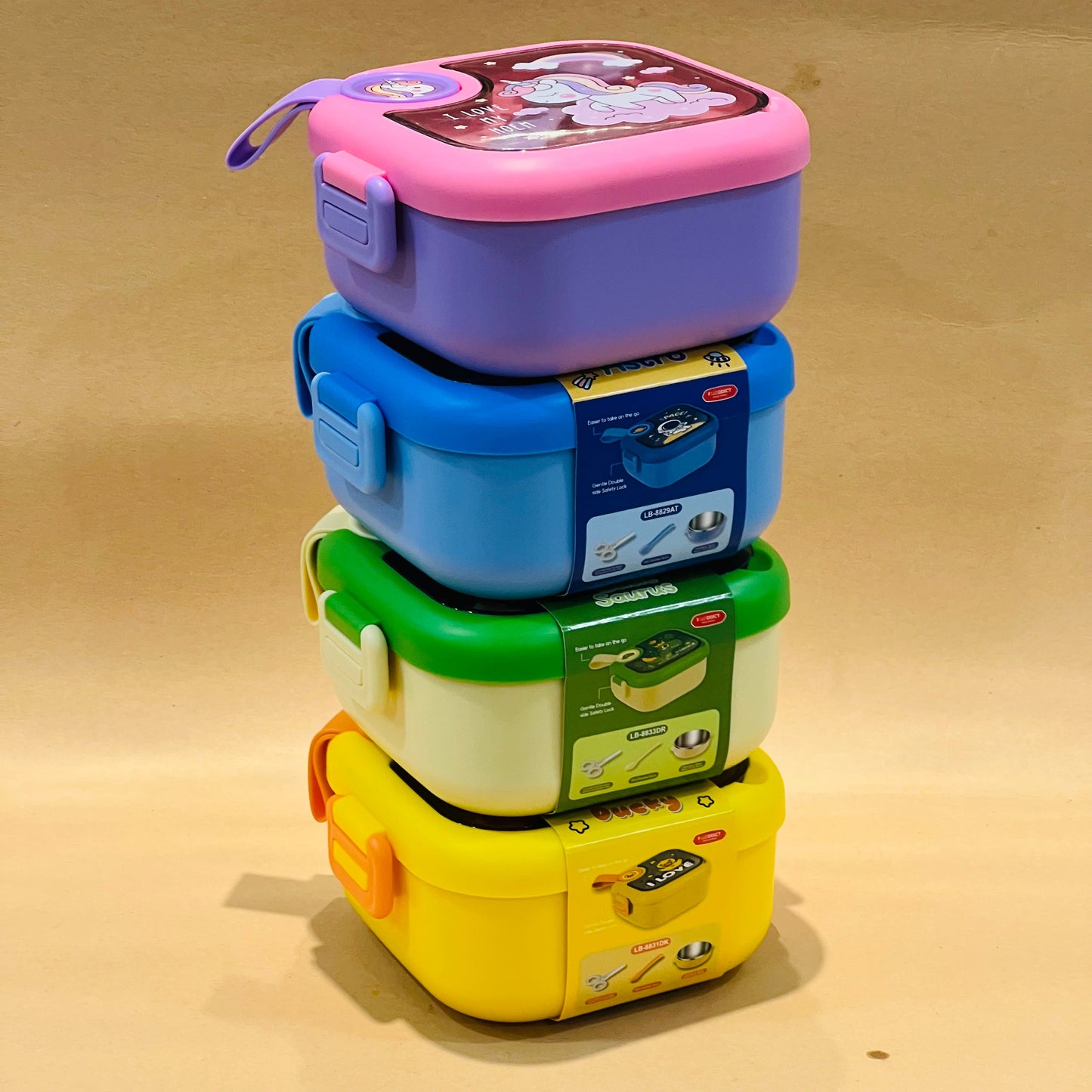 Cute Animal & Space Theme Lunch Box for Kids 750ml