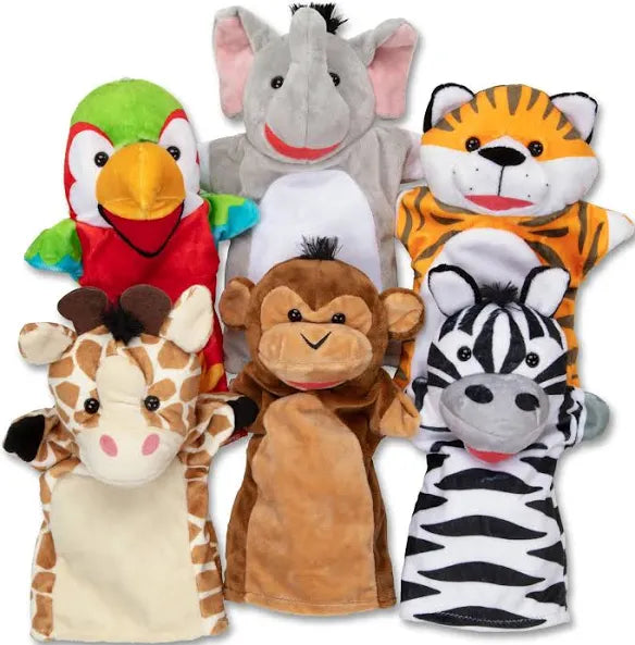 Spot hunt Set of 10 hand puppets ( professional hand puppets /animal hand puppets )