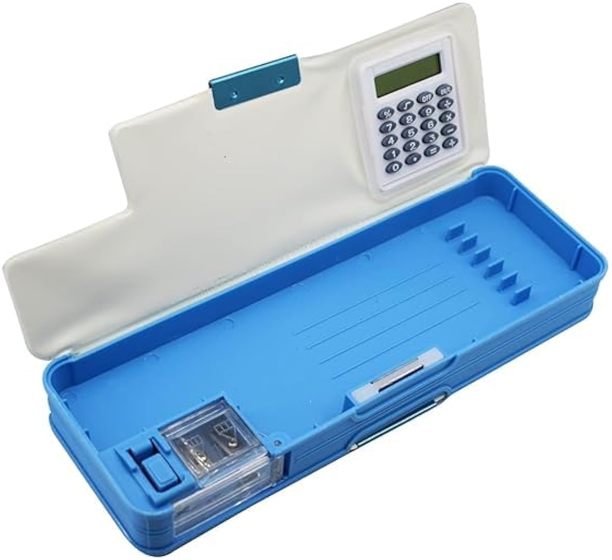 Spot hunt Multipurpose Mix Design Pencil box with Calculator and Dual Sharpener for School Kids