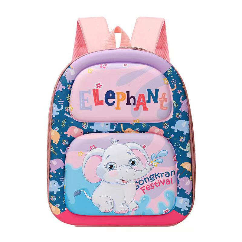 New Children's Bag Cartoon Primary School Student Backpack Lightweight Backpack Contrast Color Girls Travel Bag Wholesale