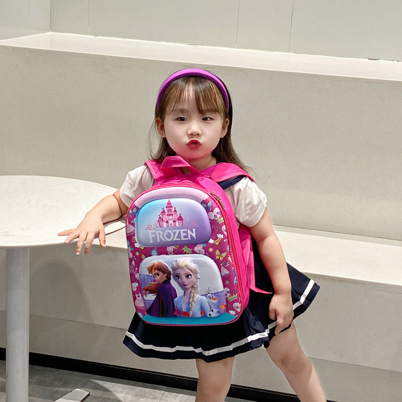 New Children's Bag Cartoon Primary School Student Backpack Lightweight Backpack Contrast Color Girls Travel Bag Wholesale
