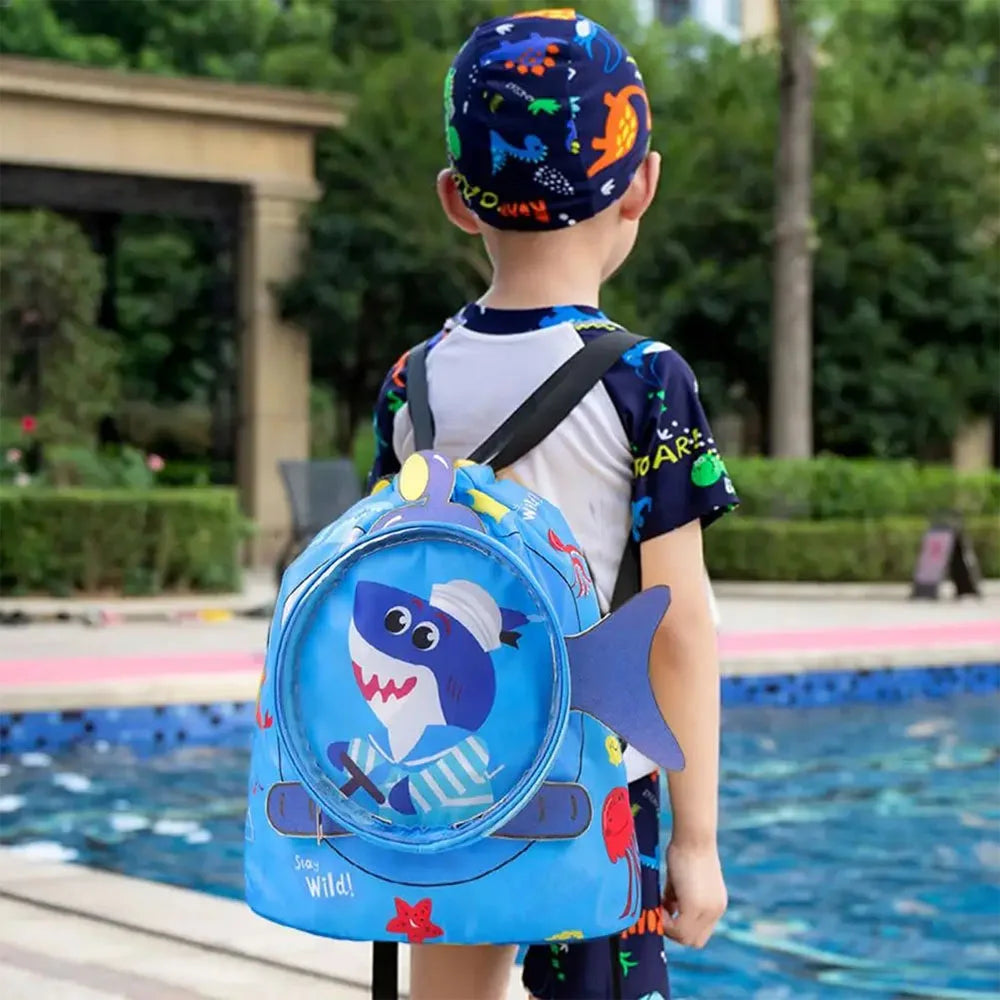 Kids’ Cartoonish Print Swimming Bag